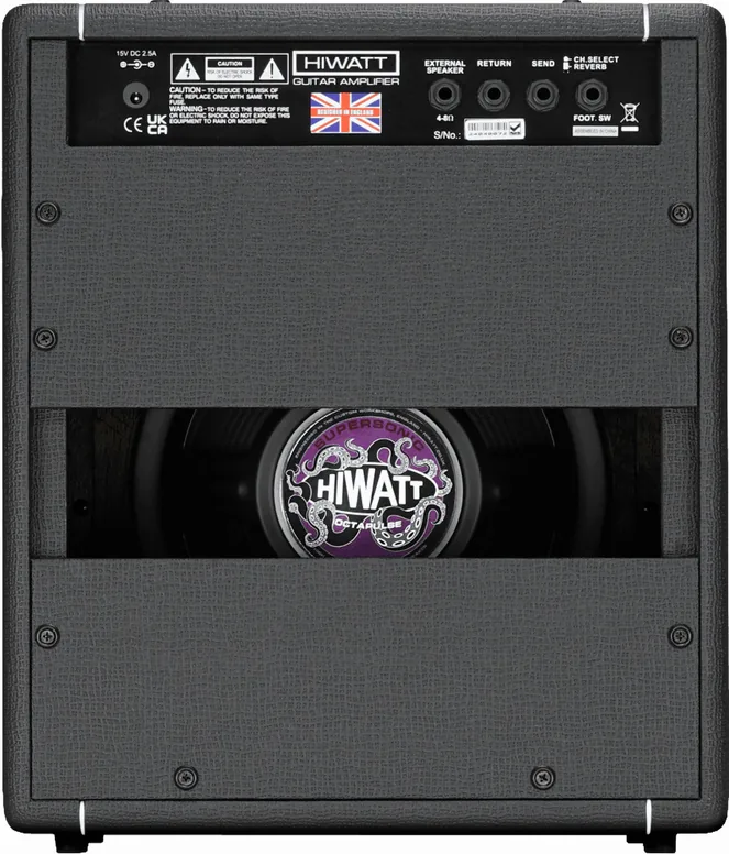 Hiwatt Leeds 25W 1X10", vue 3, vue 3