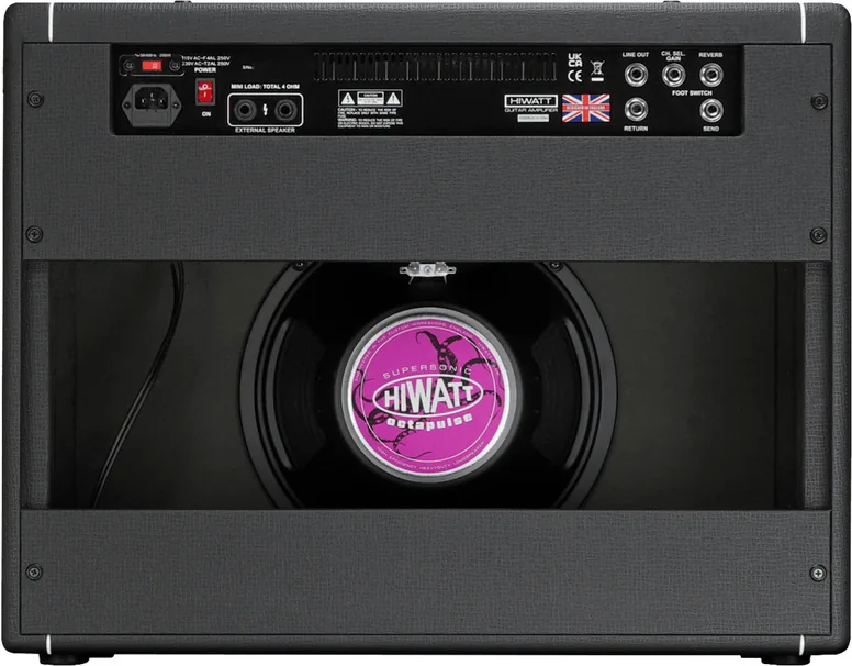 Hiwatt Super Leeds 150W 1X12", vue 3, vue 3