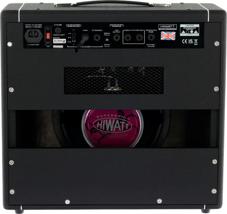 Hiwatt T40/20C-112 12", vue 4, vue 4