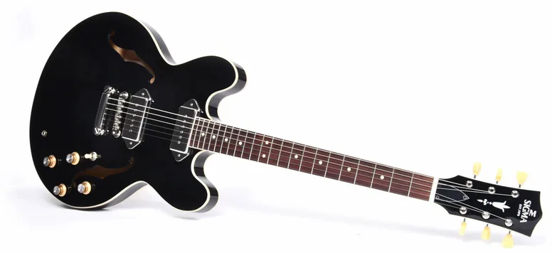 Sigma Hollowbody HBA-102P-BK, vue 4, vue 4