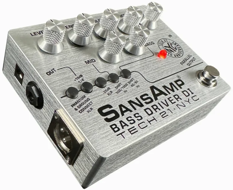 TECH21 Sansamp Bass Driver Di 30TH Anniversary, vue 2, vue 2