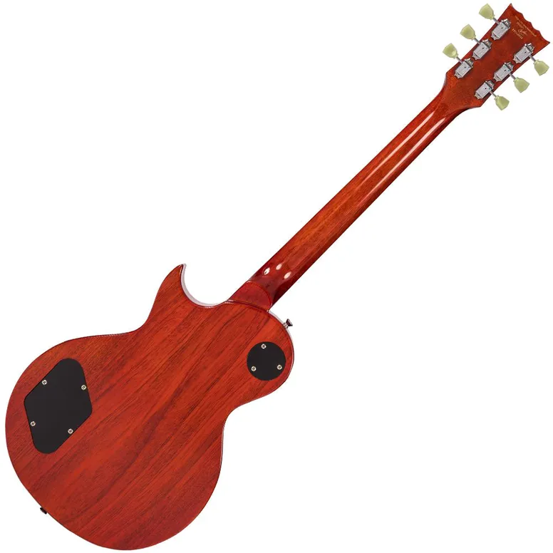 Vintage V100THB Flamed Maple Thru Honeyburst, vue 2, vue 2