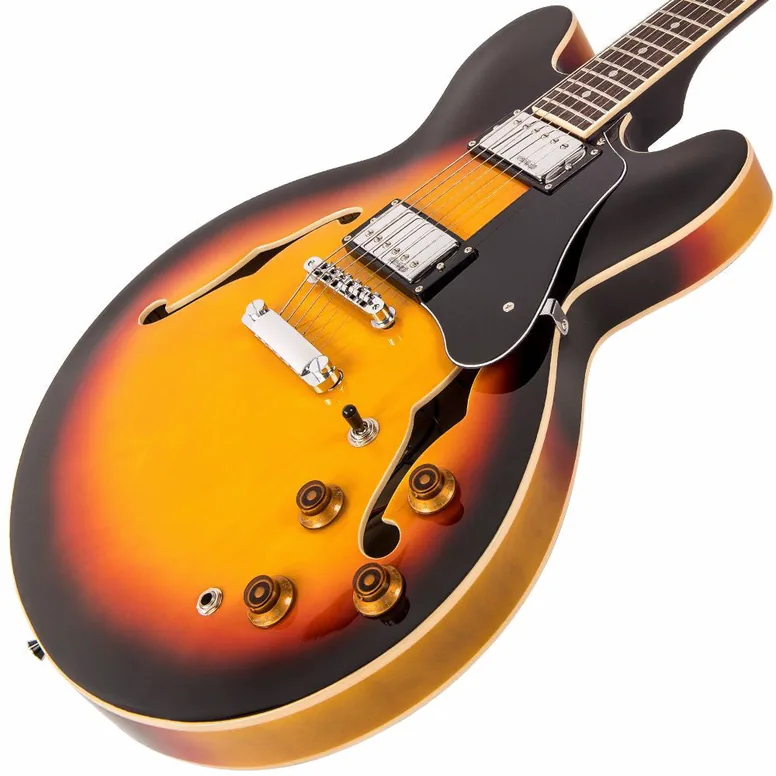 Vintage VSA500SB Acoustic Guitar Sunburst, vue 2, vue 2