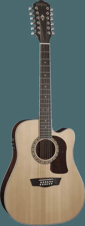 Washburn Heritage D10SCE 12 Cordes Natural, vue 3, vue 3